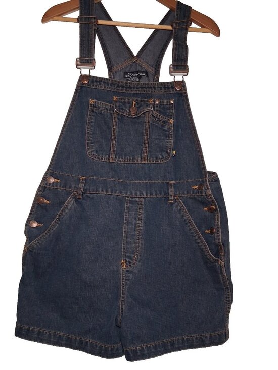 No Boundaries Pants - No Boundaries Denim Shortalls Juniors Large Blue Jean Shorts Overalls